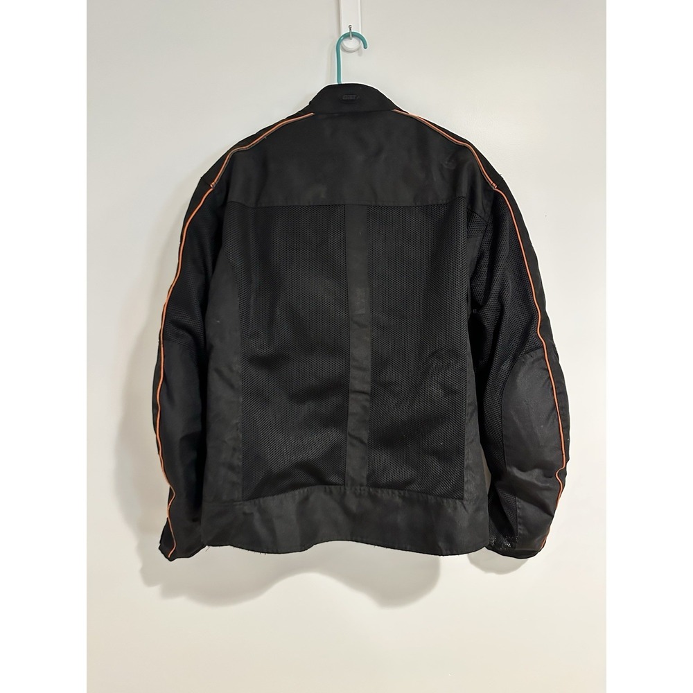 Custom Bilt Men XL Black Motorcycle Jacket Biker Moto Racing Padded Y2K - Picture 2 of 14